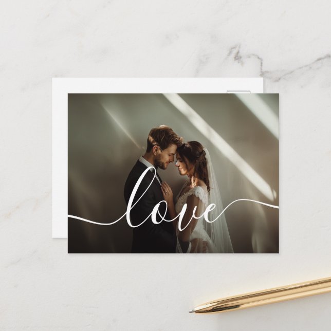 "Liebe" Benutzerdefiniertes Foto Postkarte (Vorderseite/Rückseite Beispiel)