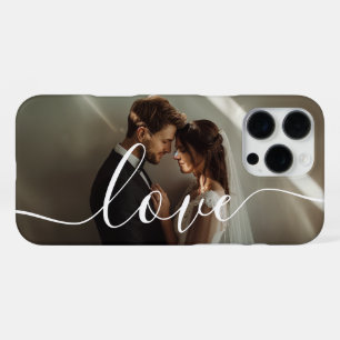 'Liebe' Benutzerdefiniertes Paar-Foto iPhone 16 Pro Max Hülle