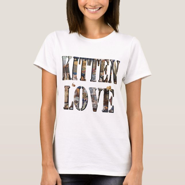 Liebe beobachtet Ihre Kätzchen, Ladys Tshirt (Vorderseite)