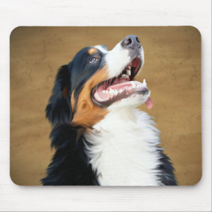 Liebe Berner Sennenhund Welpe Mauspad Gemalt