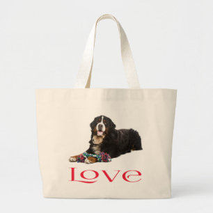 Liebe Berner Sennenhund Welpe Tote Bag Jumbo Stoffbeutel