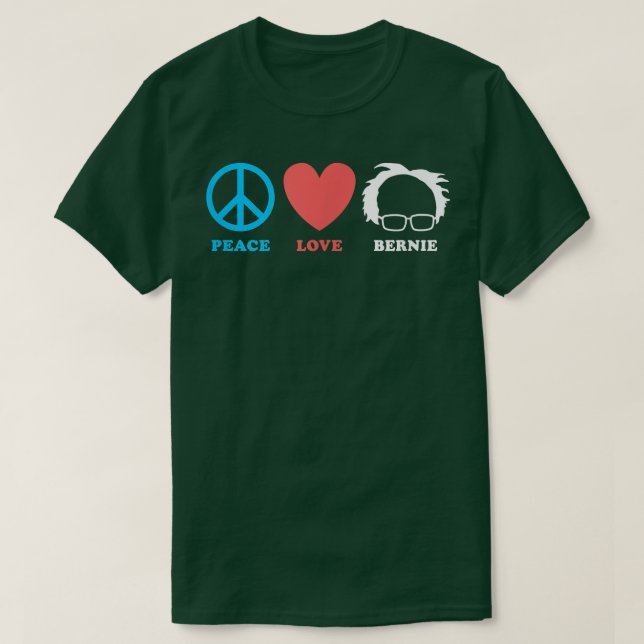 Liebe Bernie Sanders 2020 T-Shirt (Design vorne)