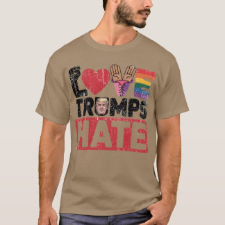 LIEBE BESIEGT HASS T-Shirt