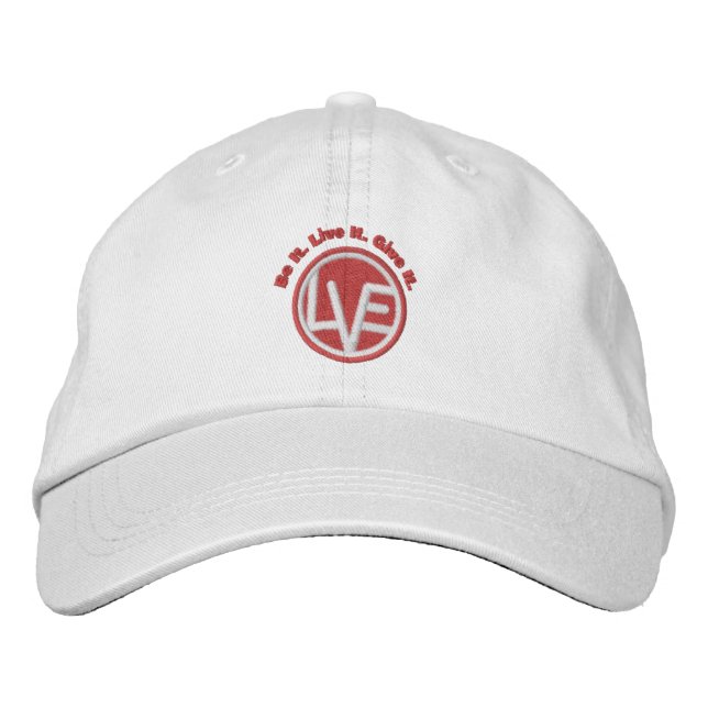Liebe Bestickte Baseballkappe (Vorderseite)