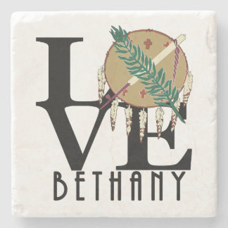 LIEBE Bethany Oklahoma Steinuntersetzer