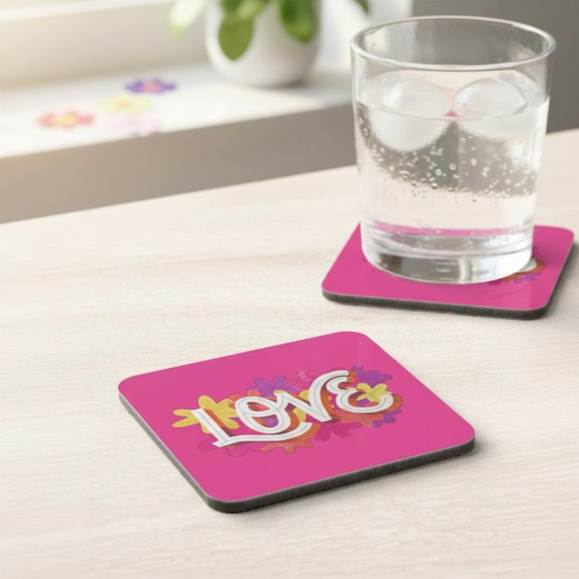 LIEBE Beverage Coaster Getränkeuntersetzer (Von Creator hochgeladen)