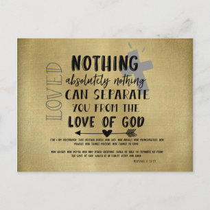 Liebe Bibelverse mit Zitat trösten Postkarte