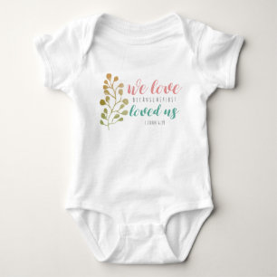Liebe Bible Verse Christliches NIEDLICHES BABY Strampler
