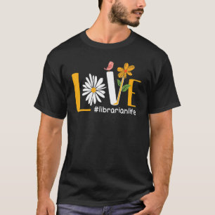 Liebe Bibliothekar zurück zum ersten Schultag T-Shirt