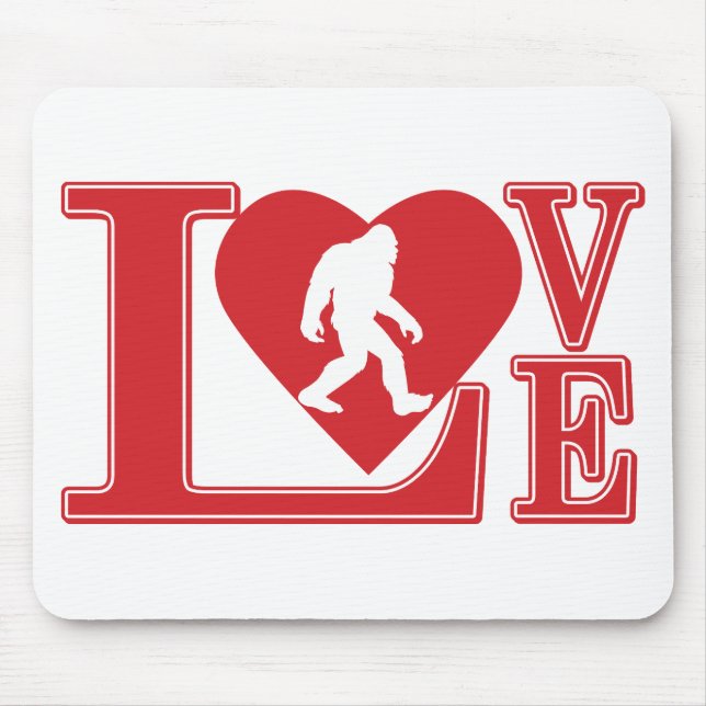 Liebe Bigfoot Mousepad (Vorne)