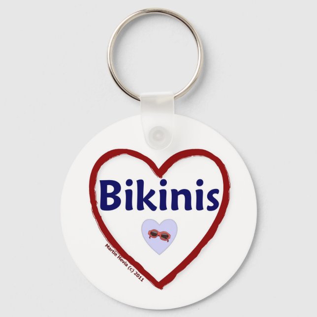 Liebe Bikinis Schlüsselanhänger (Vorderseite)