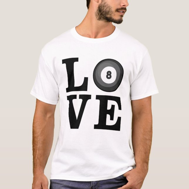 Liebe Billiard T-Shirt (Vorderseite)