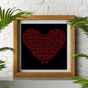 Liebe Bio Quote Typografy Art Poster