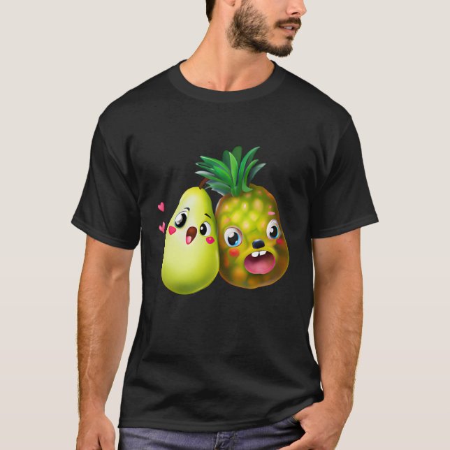Liebe Birne und Ananas T-Shirt (Vorderseite)