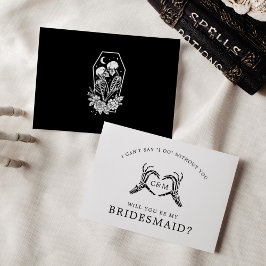 Liebe bis zum Tod Skelette & Rose Details Einladung