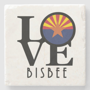 LIEBE Bisbee Arizona Steinuntersetzer