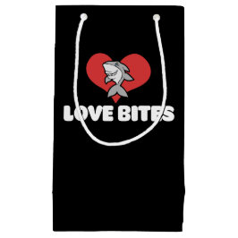 Liebe bites Funny Valentine's Day Shark Spaß Kleine Geschenktüte