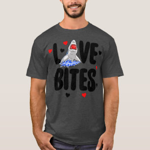 Liebe Bites Shark Tee Shirts Funny Women Valentine
