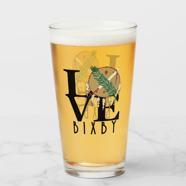 LIEBE Bixby Oklahoma Glas (Vorne (Gefüllt))