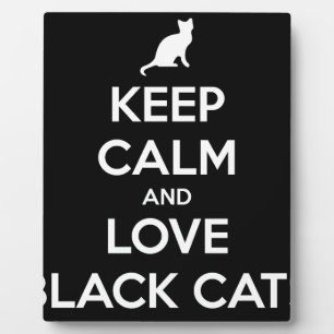 Liebe Black Cats Fotoplatte