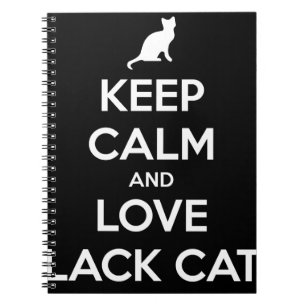 Liebe Black Cats Notizblock