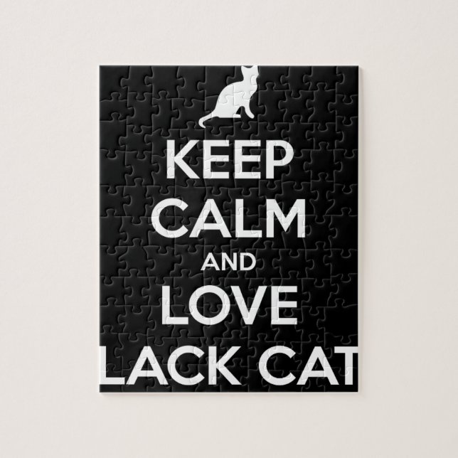 Liebe Black Cats Puzzle (Vertikal)