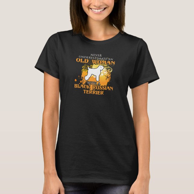 Liebe Black Russian Terrier Funny Geschenk T-Shirt (Vorderseite)