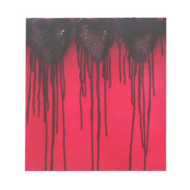 Liebe blass Black Notizblock (Vorderseite)