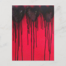 Liebe blass Black Postkarte
