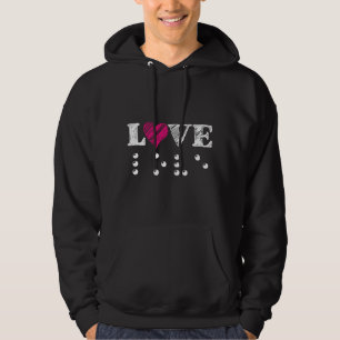 Liebe Blind Braille Hoodie