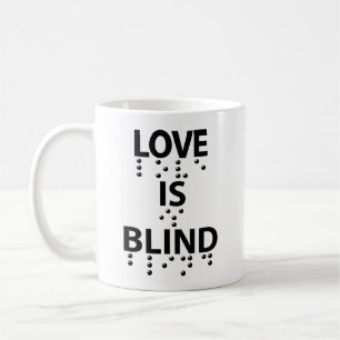 Liebe Blind Braille Kaffeetasse