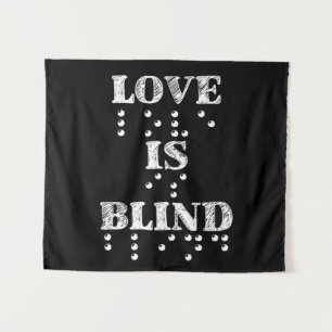 Liebe Blind Braille Wandteppich