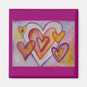 Liebe blockieren benutzerdefinierte Magnete