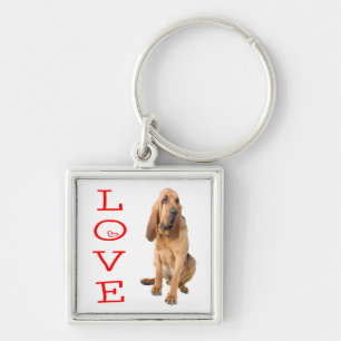 Liebe Bloodhound Welpe Hund Canine Schlüsselanhäng Schlüsselanhänger