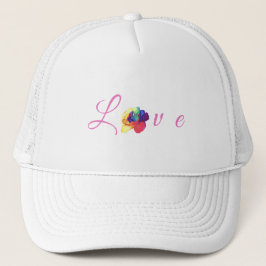 Liebe Blooms Rainbow-Rose Truckerkappe