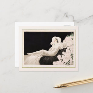 Liebe Blossom von Louis Icart Postkarte