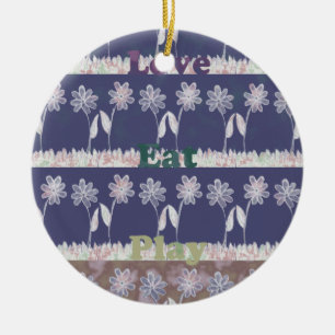 Liebe Blue Baby Duschfarben Keramik Ornament