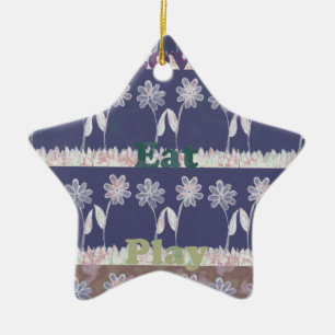 Liebe Blue Baby Duschfarben Keramikornament