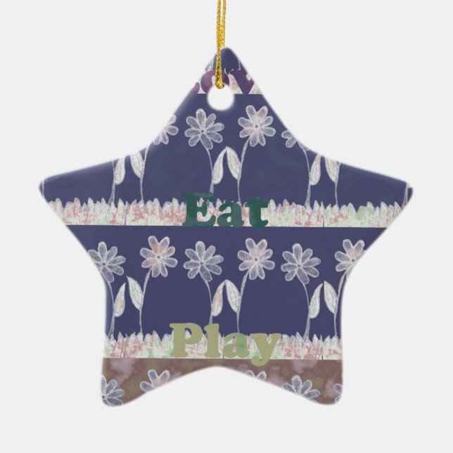 Liebe Blue Baby Duschfarben Keramikornament (Vorne)