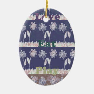 Liebe Blue Baby Duschfarben Keramikornament