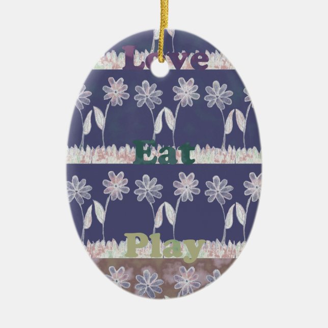 Liebe Blue Baby Duschfarben Keramikornament (Vorne)