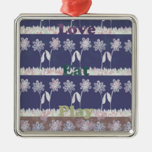 Liebe Blue Baby Duschfarben Ornament Aus Metall