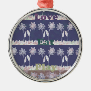 Liebe Blue Baby Duschfarben Ornament Aus Metall