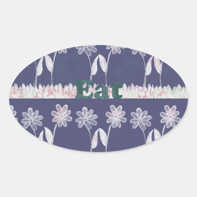 Liebe Blue Baby Duschfarben Ovaler Aufkleber (Vorderseite)