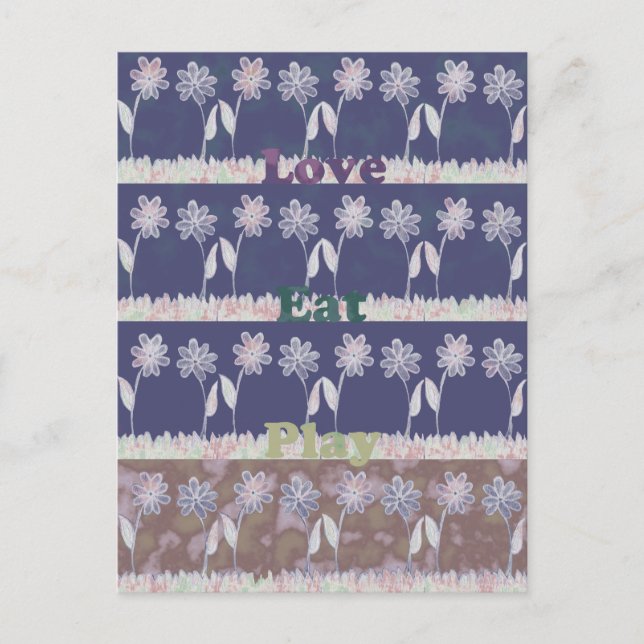 Liebe Blue Baby Shower Inspiration Angebotsfarbe Einladungspostkarte (Vorderseite)