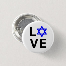 Liebe Blue Star von David moderne mutige Typografi Button
