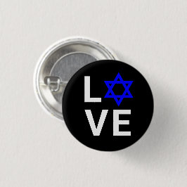 Liebe Blue Star von David moderne Typografie schwa Button