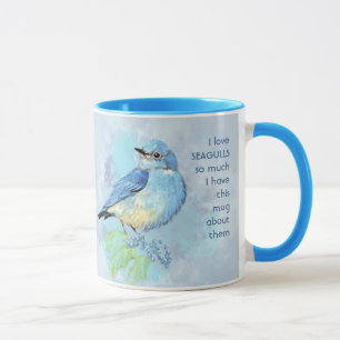 Liebe BLUEBIRDS so sehr ich Spaß Zitat Tasse
