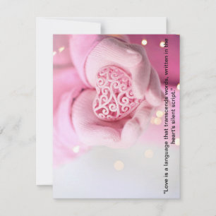 "Liebe blüht auf: Moderne Valentine Feiertagskarte