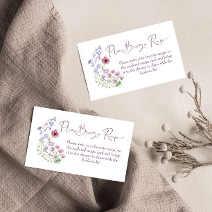 Liebe blüht boho Wildblume Brautparty Begleitkarte
